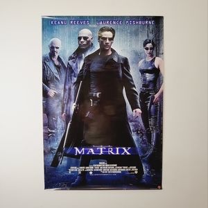 Vintage Original 1999 The Matrix movie poster.